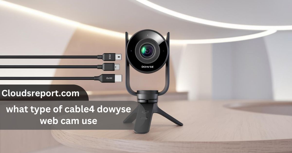 what type of cable4 dowyse web cam use